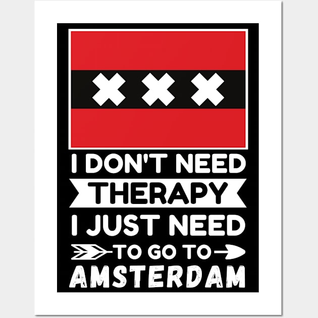 Amsterdam Travel Wall Art by footballomatic